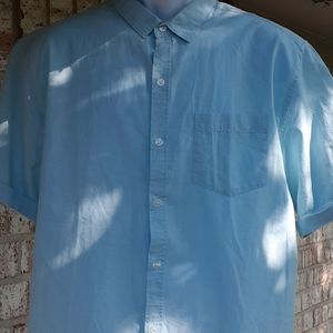 Fission, button front, 99% cotton , chambray shirt